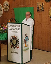 Kabarettist Jürgen Kirner stellte als Krugredner seinen Blick auf das Oktoberfest vor (©Foto. Martin Schmitz)